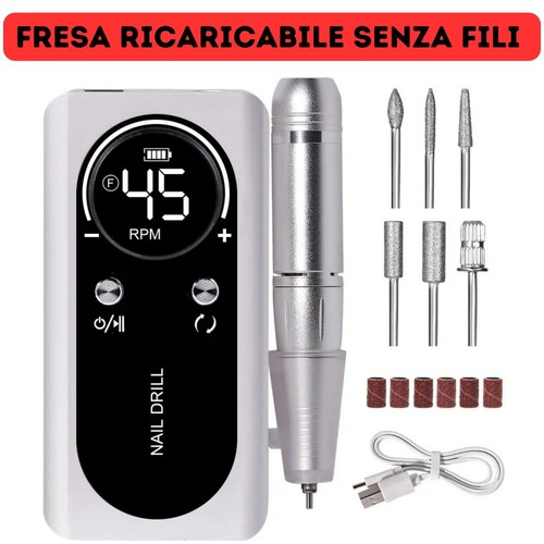 Fresa unghie ricaricabile - fresa,